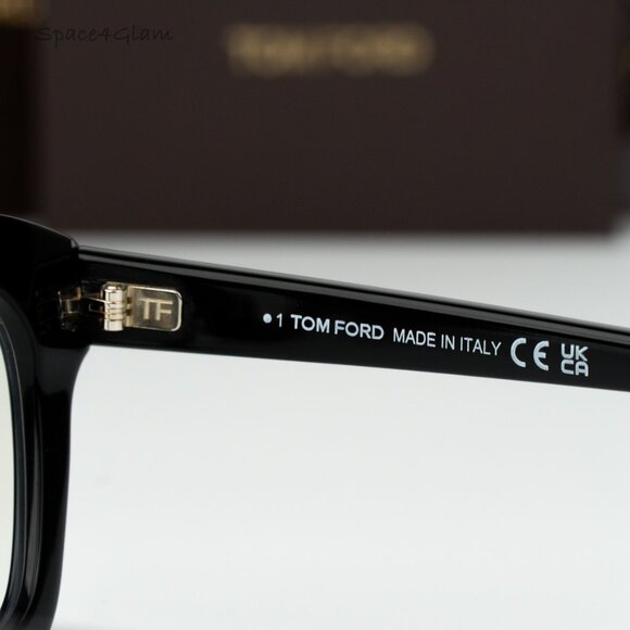 Tom Ford Women Eyeglasses Black Blue Light Block Square FT5961-B 001 BRAND NEW main image 4